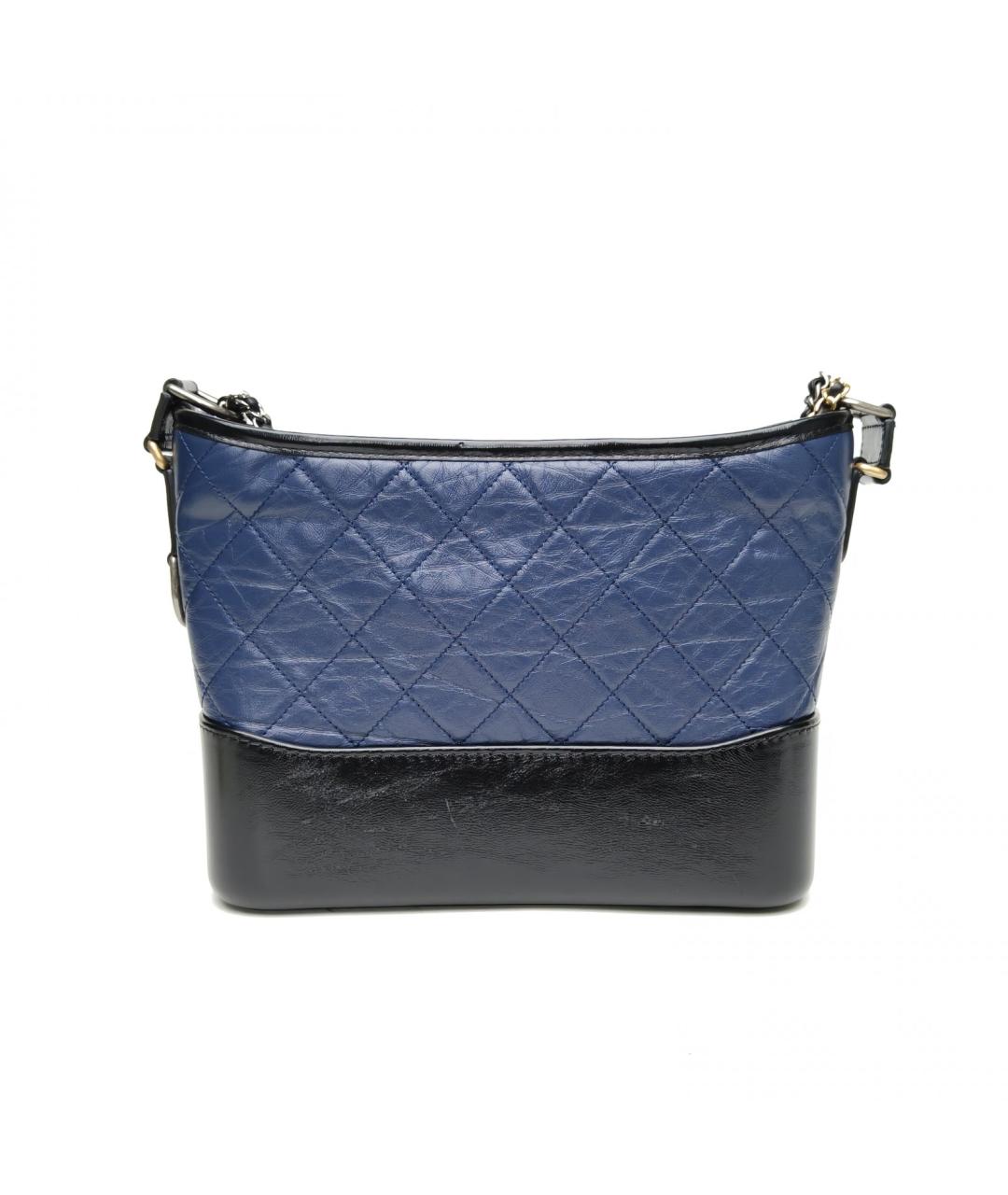 CHANEL Синяя кожаная сумка через плечо, фото 4