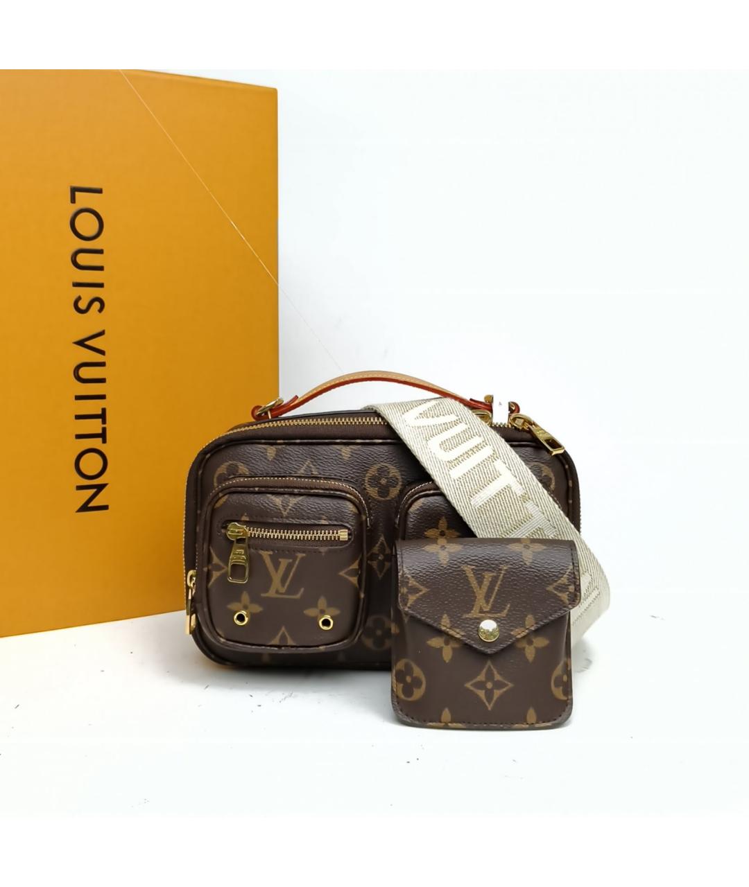 LOUIS VUITTON Коричневая сумка через плечо, фото 8