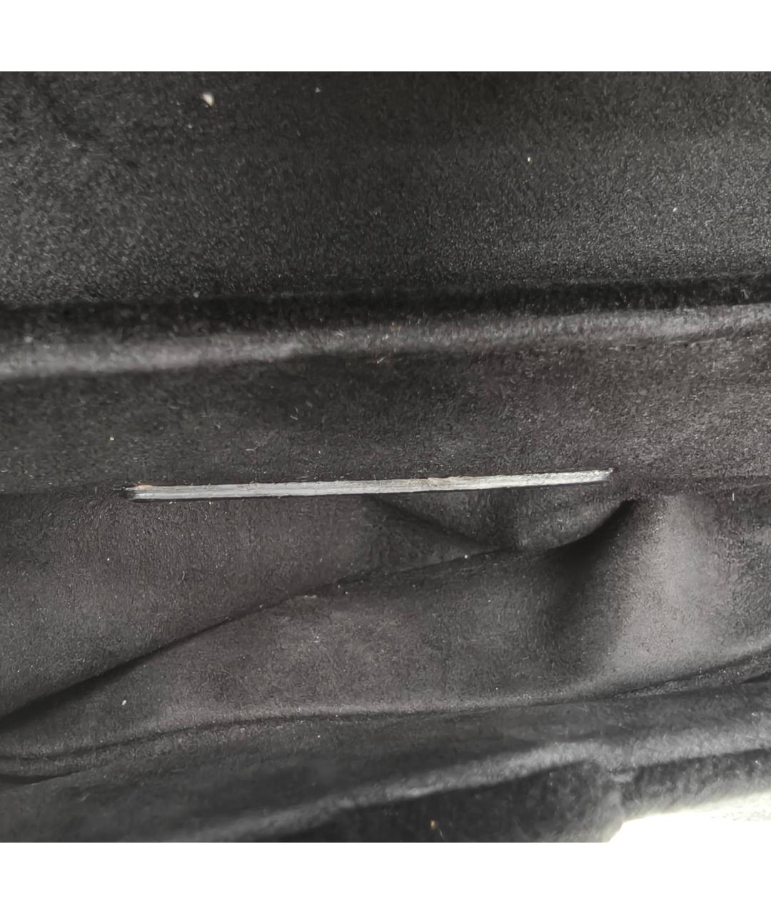 CHRISTIAN DIOR Черная бархатная сумка с короткими ручками, фото 8