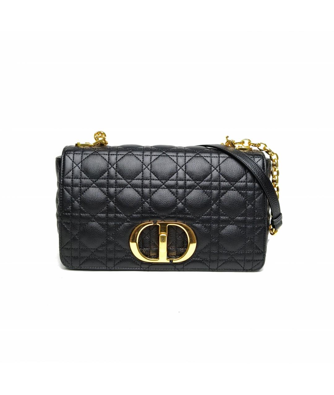 CHRISTIAN DIOR Черная кожаная сумка через плечо, фото 2