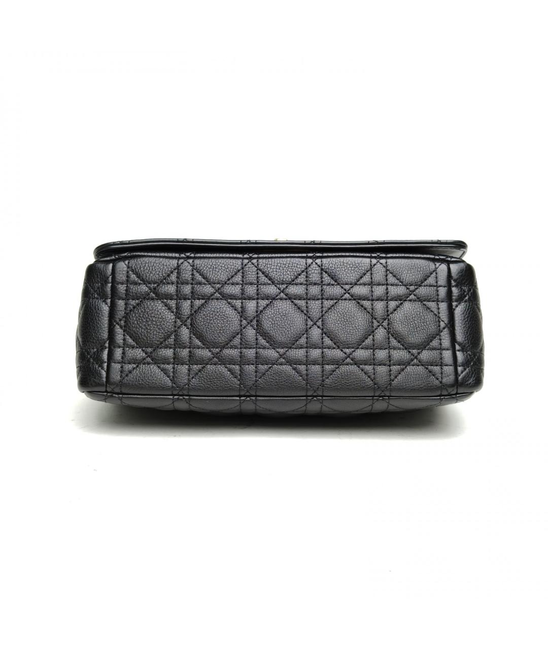 CHRISTIAN DIOR Черная кожаная сумка через плечо, фото 6