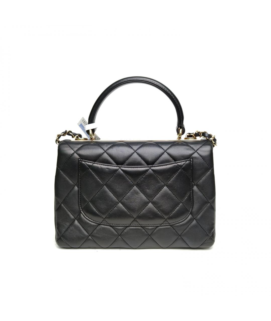 CHANEL Черная кожаная сумка через плечо, фото 4