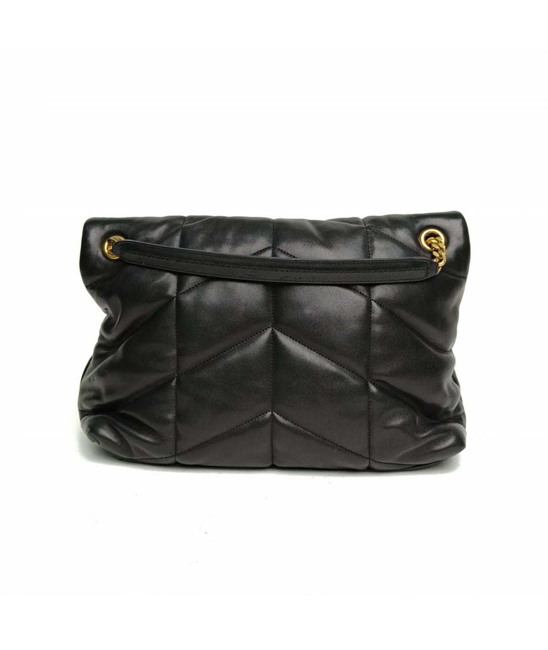 SAINT LAURENT Черная кожаная сумка через плечо, фото 4