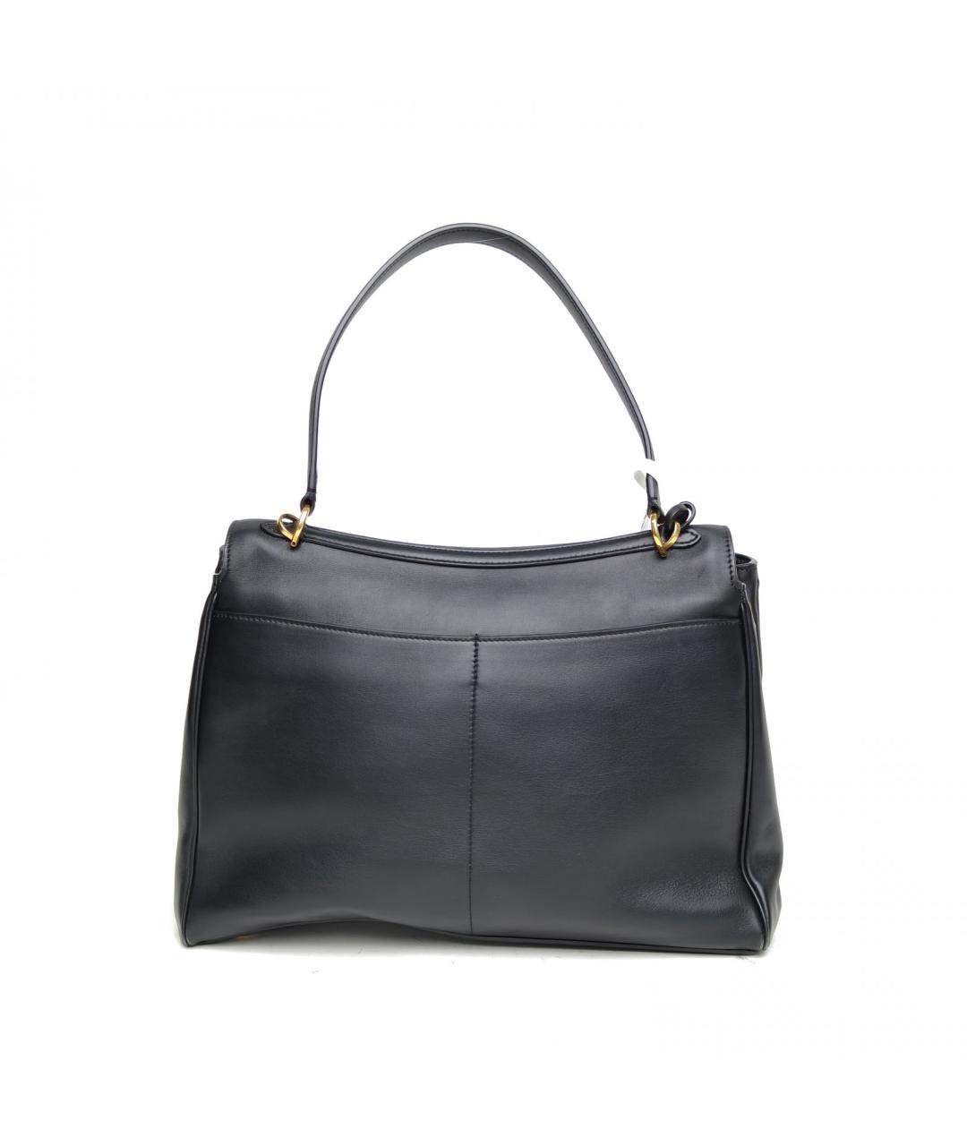 BALENCIAGA Черная кожаная сумка через плечо, фото 4