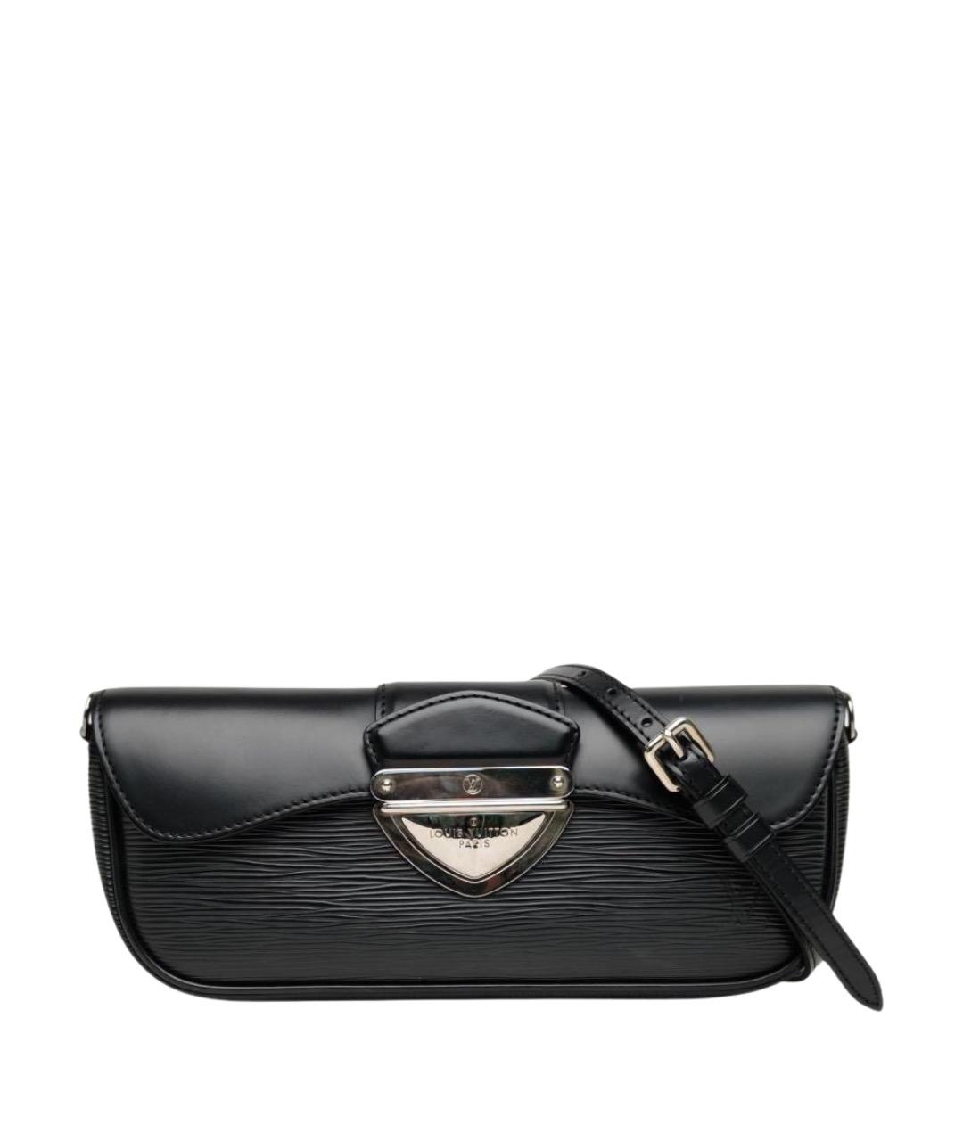 LOUIS VUITTON Черная кожаная сумка через плечо, фото 1