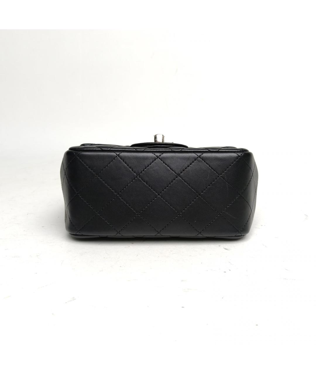 CHANEL Черная кожаная сумка через плечо, фото 6