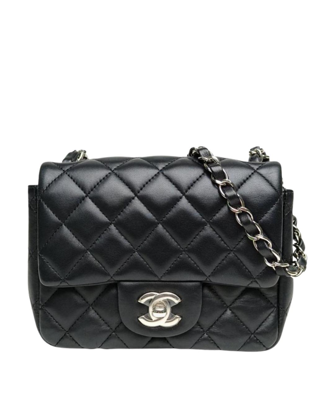 CHANEL Черная кожаная сумка через плечо, фото 1
