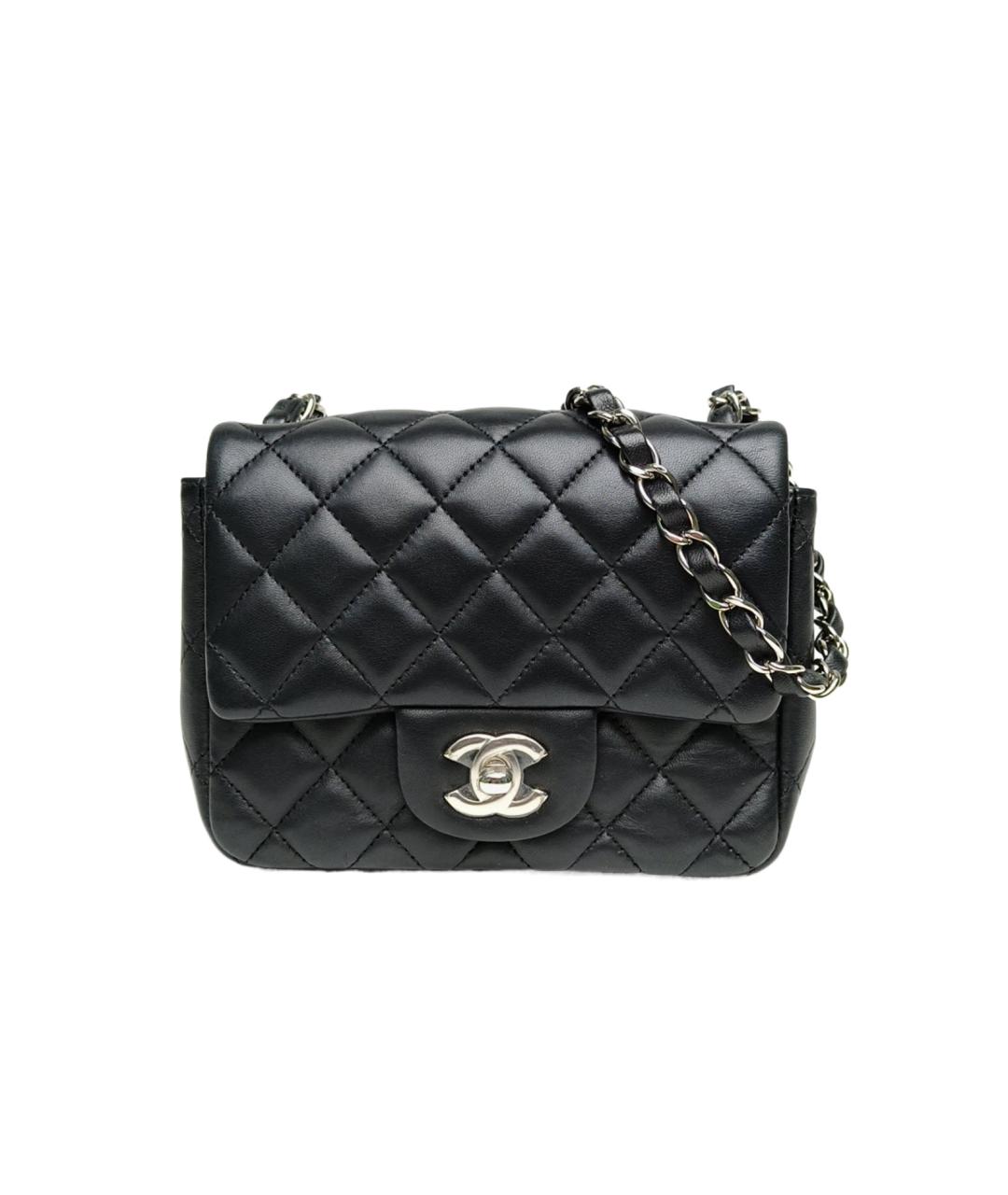 CHANEL Черная кожаная сумка через плечо, фото 10