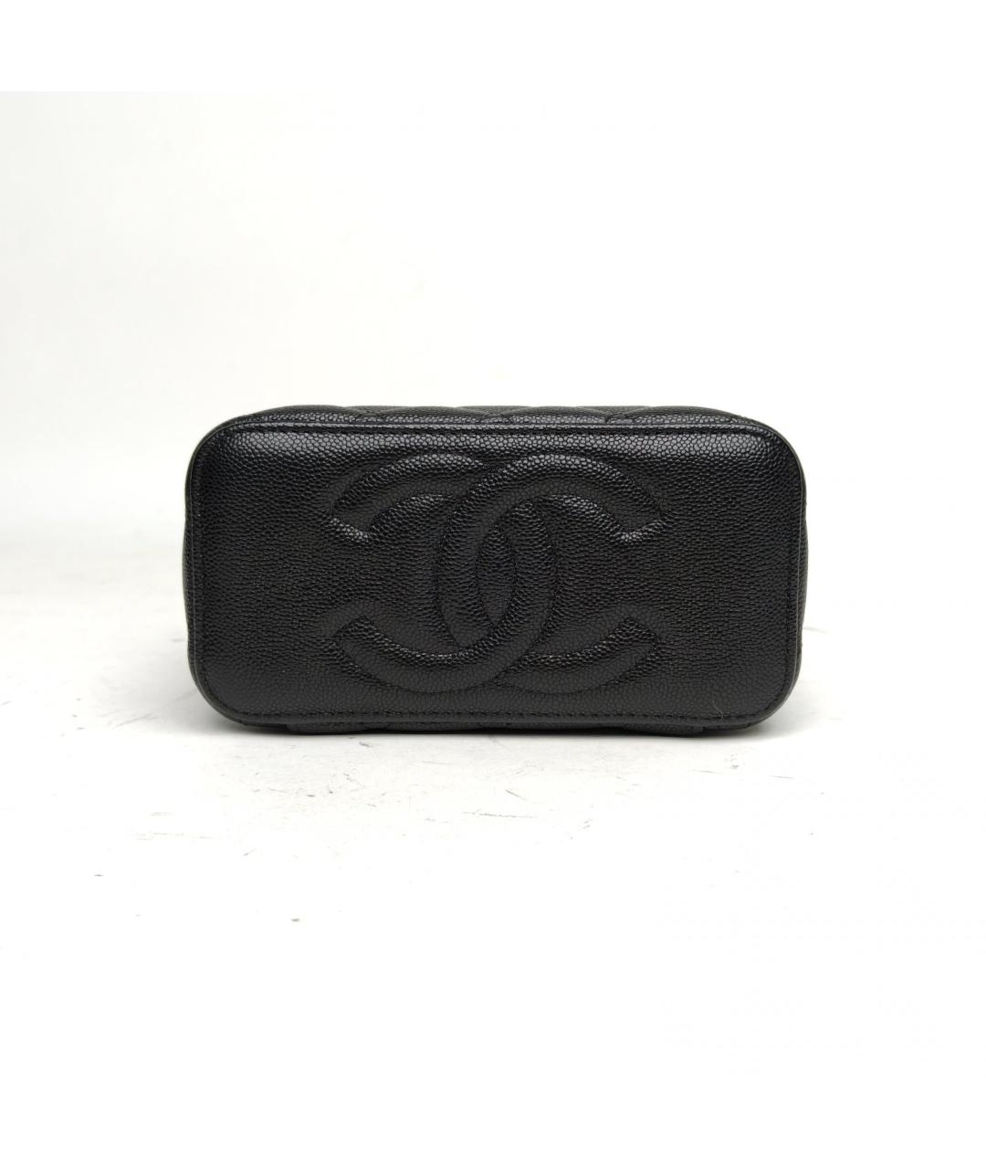 CHANEL Черная кожаная сумка через плечо, фото 6