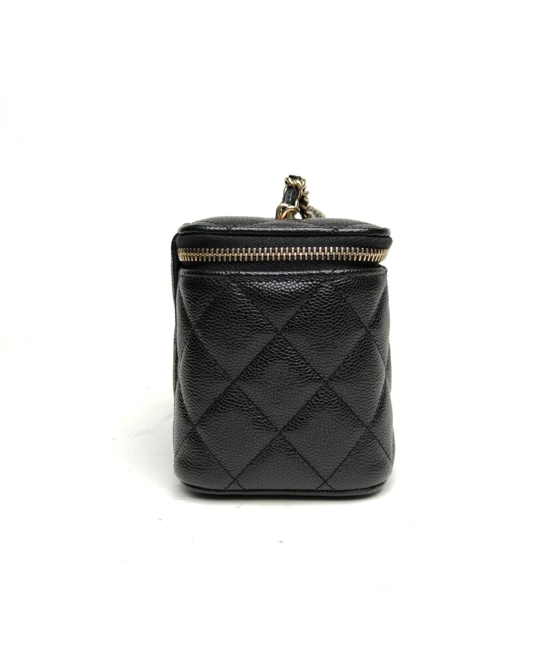 CHANEL Черная кожаная сумка через плечо, фото 5