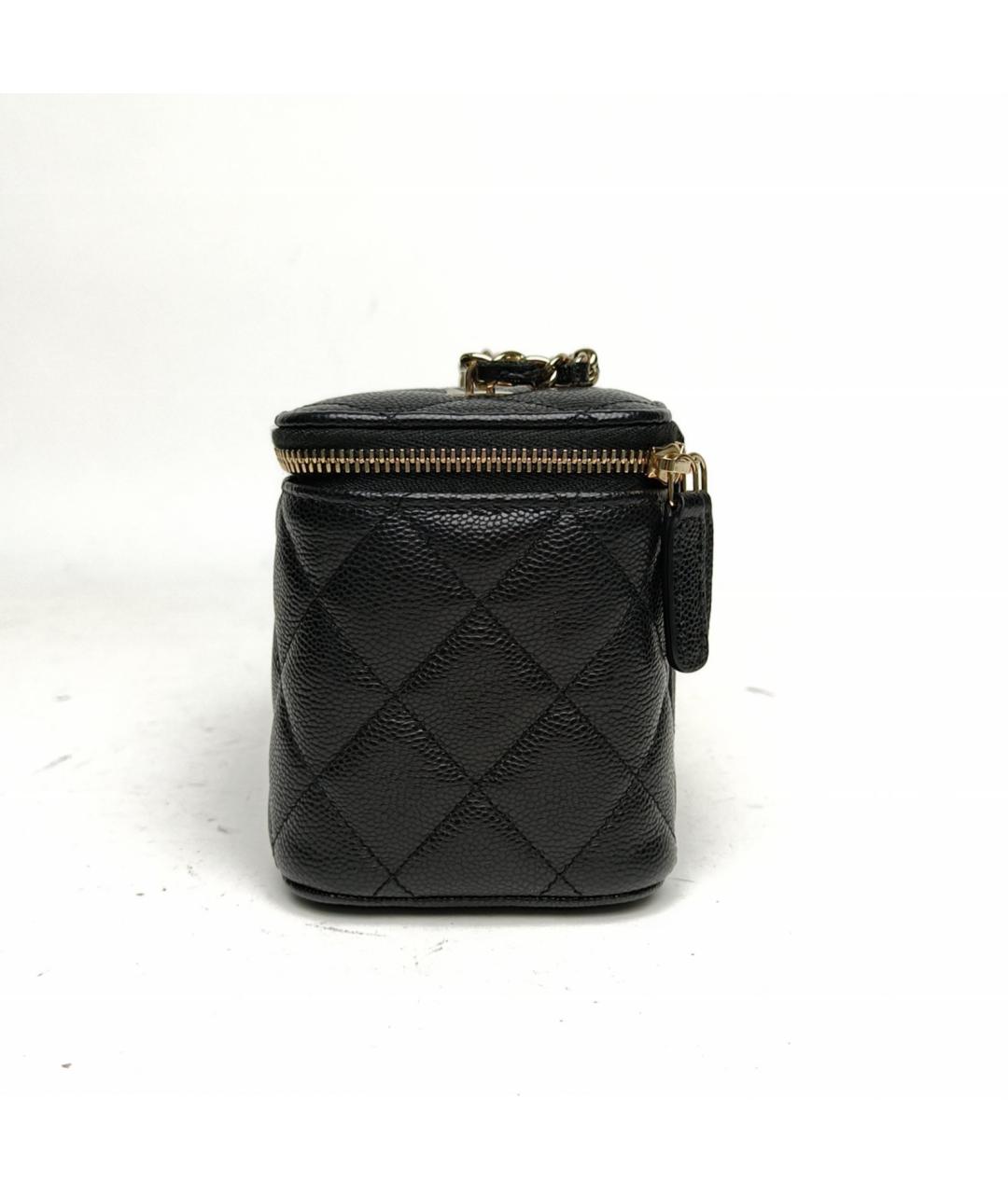 CHANEL Черная кожаная сумка через плечо, фото 3