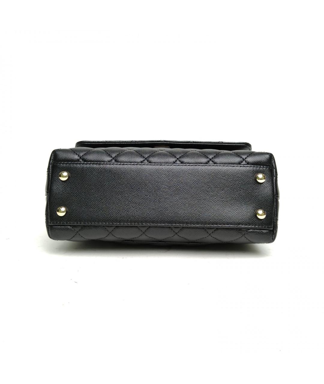 CHANEL Черная кожаная сумка через плечо, фото 6