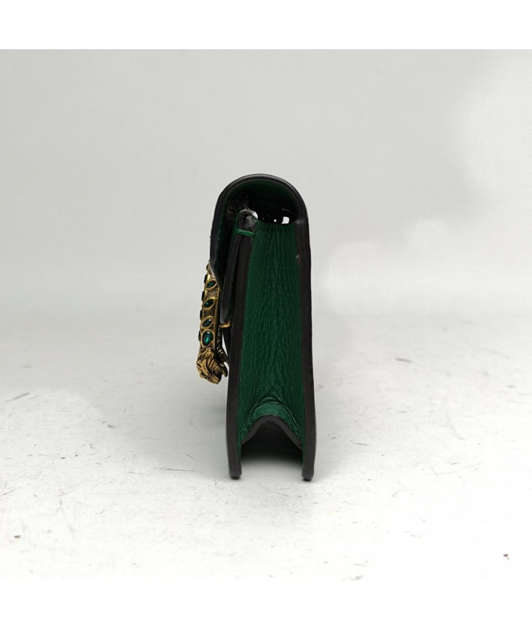 GUCCI Зеленая кожаная сумка через плечо, фото 3