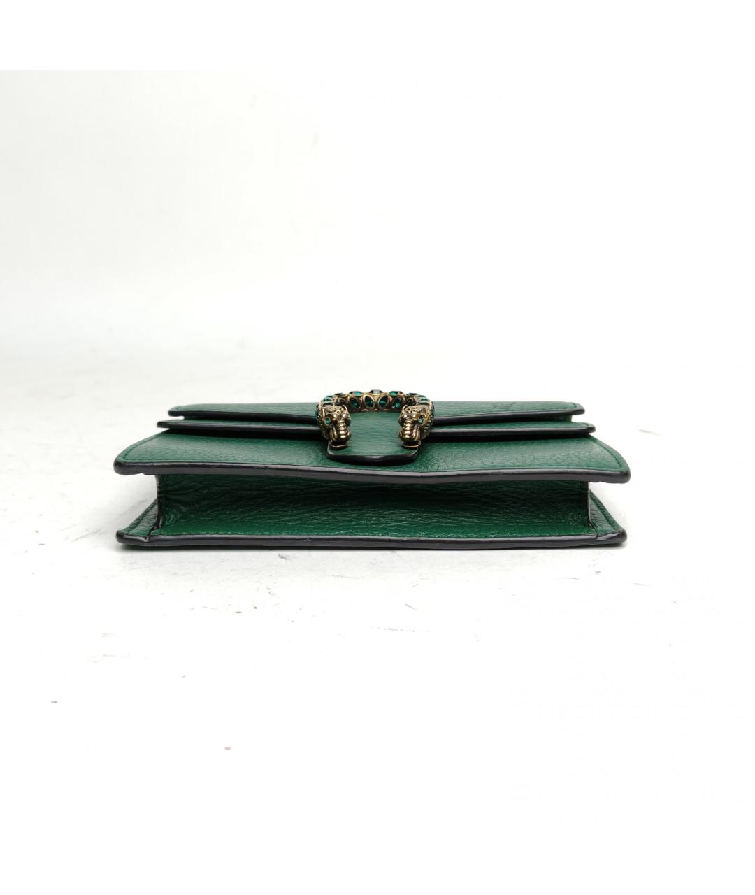 GUCCI Зеленая кожаная сумка через плечо, фото 6