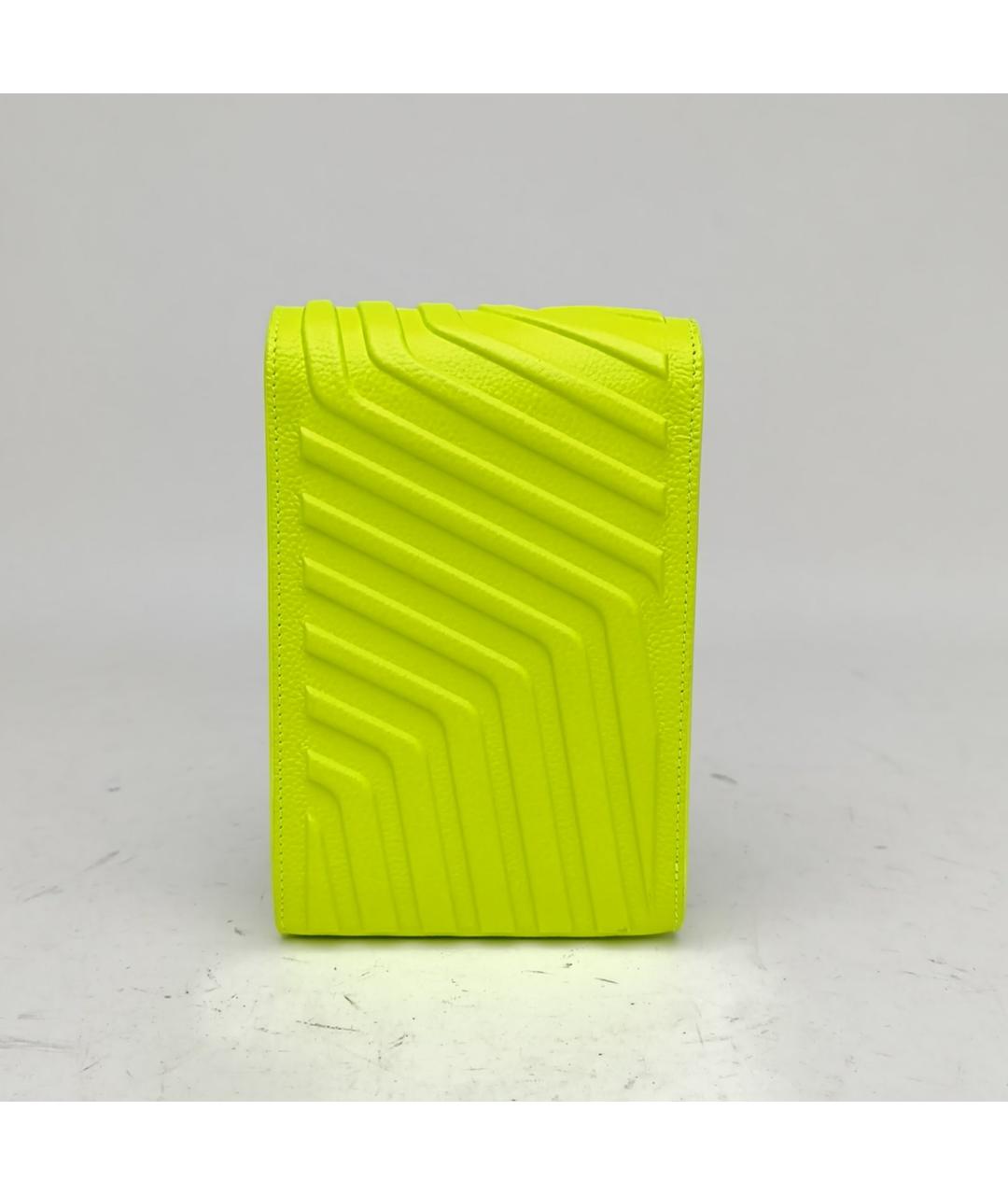 BALENCIAGA Салатовая кожаная сумка через плечо, фото 4