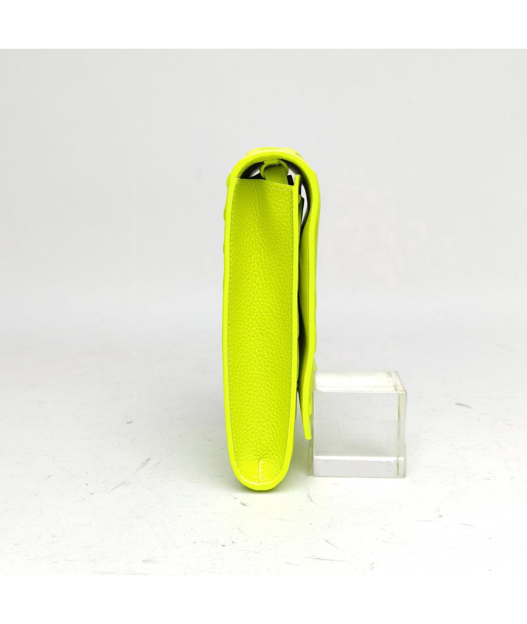 BALENCIAGA Салатовая кожаная сумка через плечо, фото 5