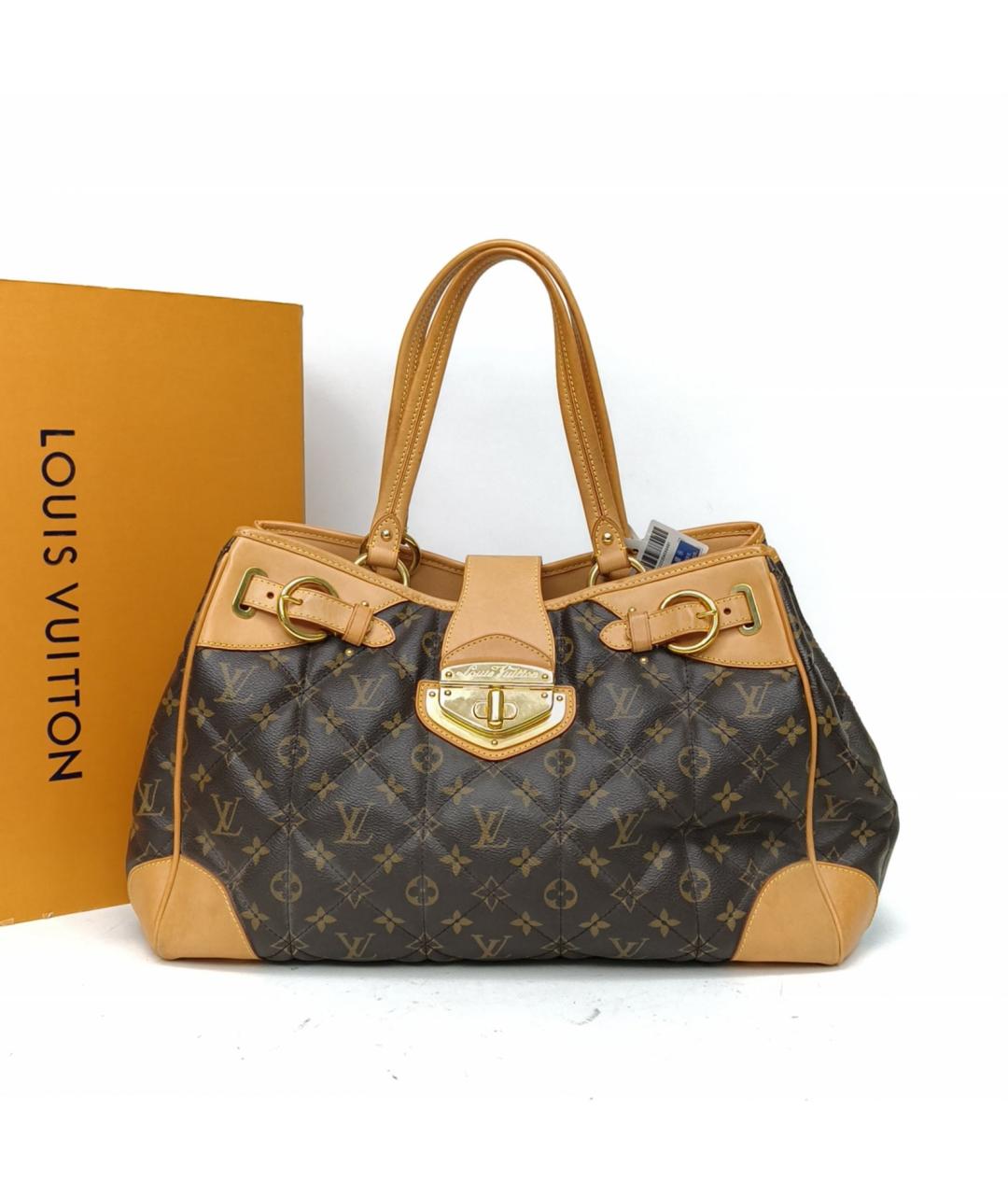 LOUIS VUITTON Коричневая сумка с короткими ручками, фото 2