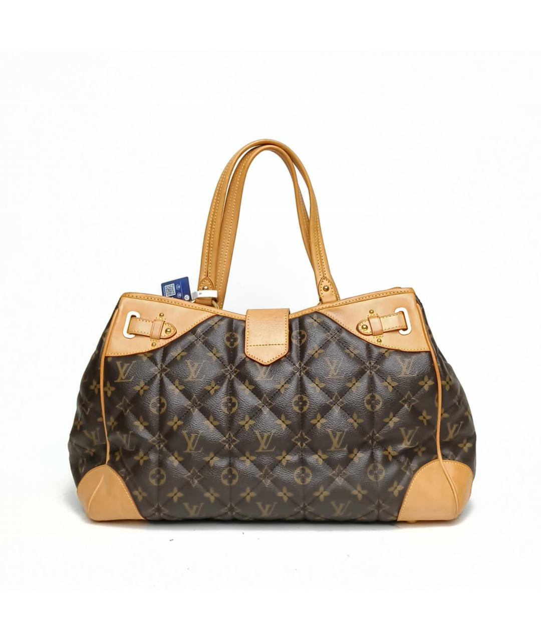 LOUIS VUITTON Коричневая сумка с короткими ручками, фото 5