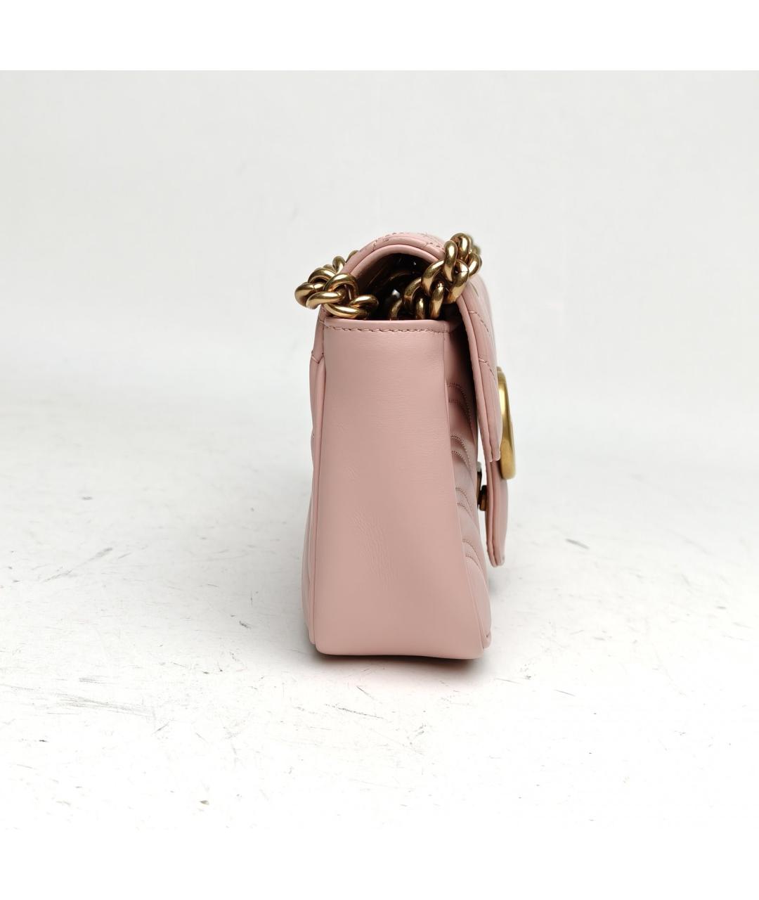 GUCCI Розовая кожаная сумка через плечо, фото 5