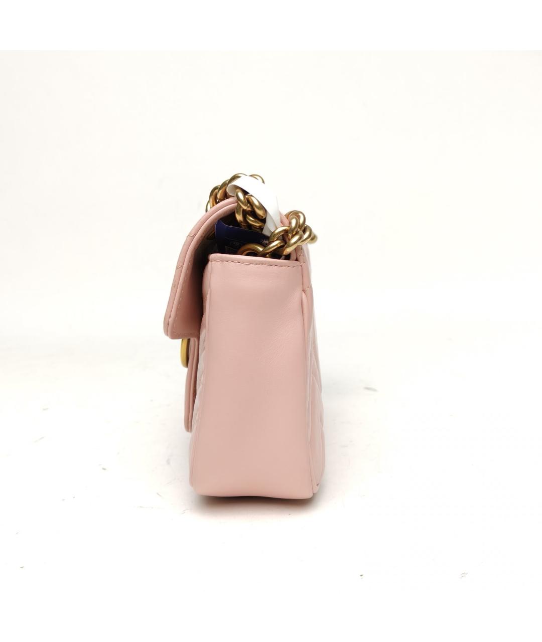 GUCCI Розовая кожаная сумка через плечо, фото 3