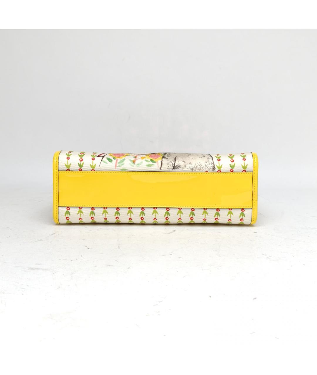 GUCCI Желтая сумка с короткими ручками, фото 6