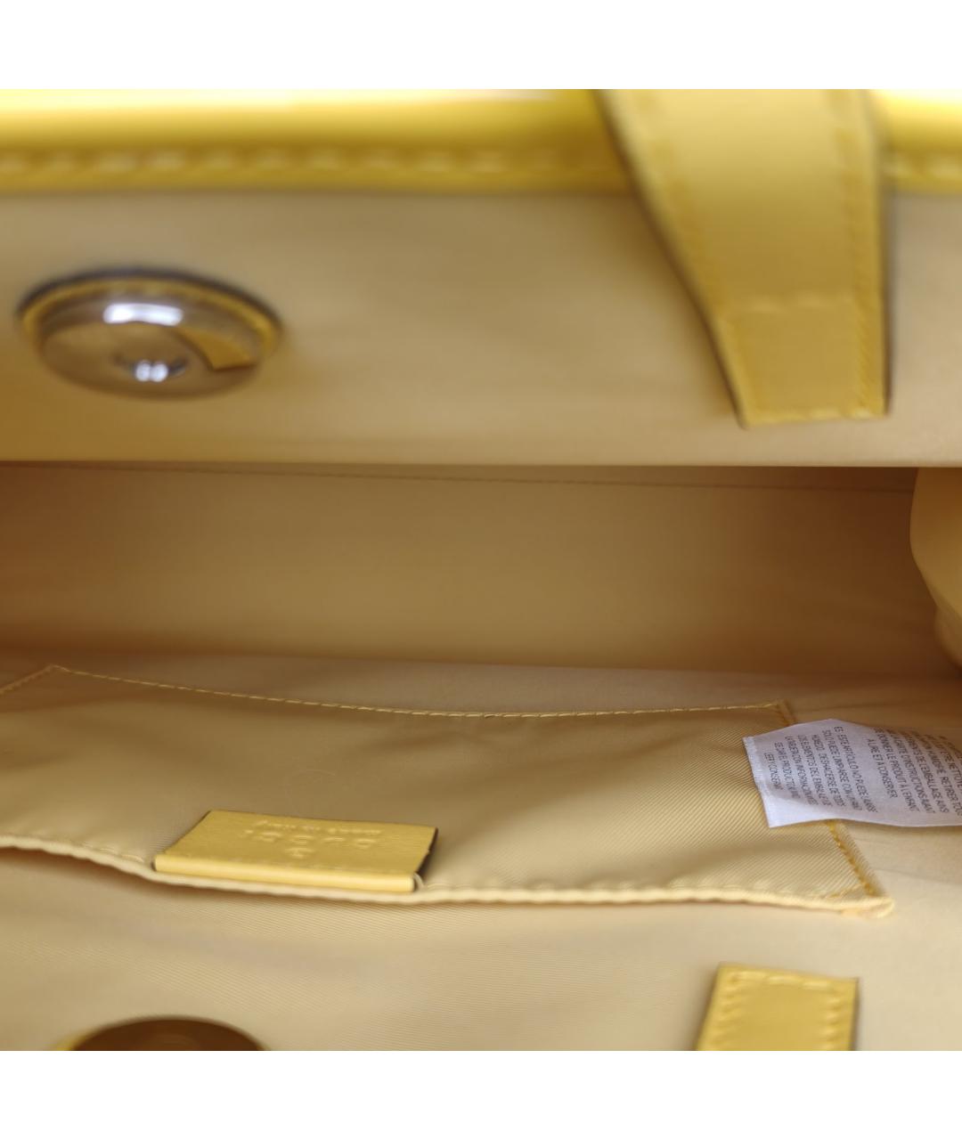 GUCCI Желтая сумка с короткими ручками, фото 7