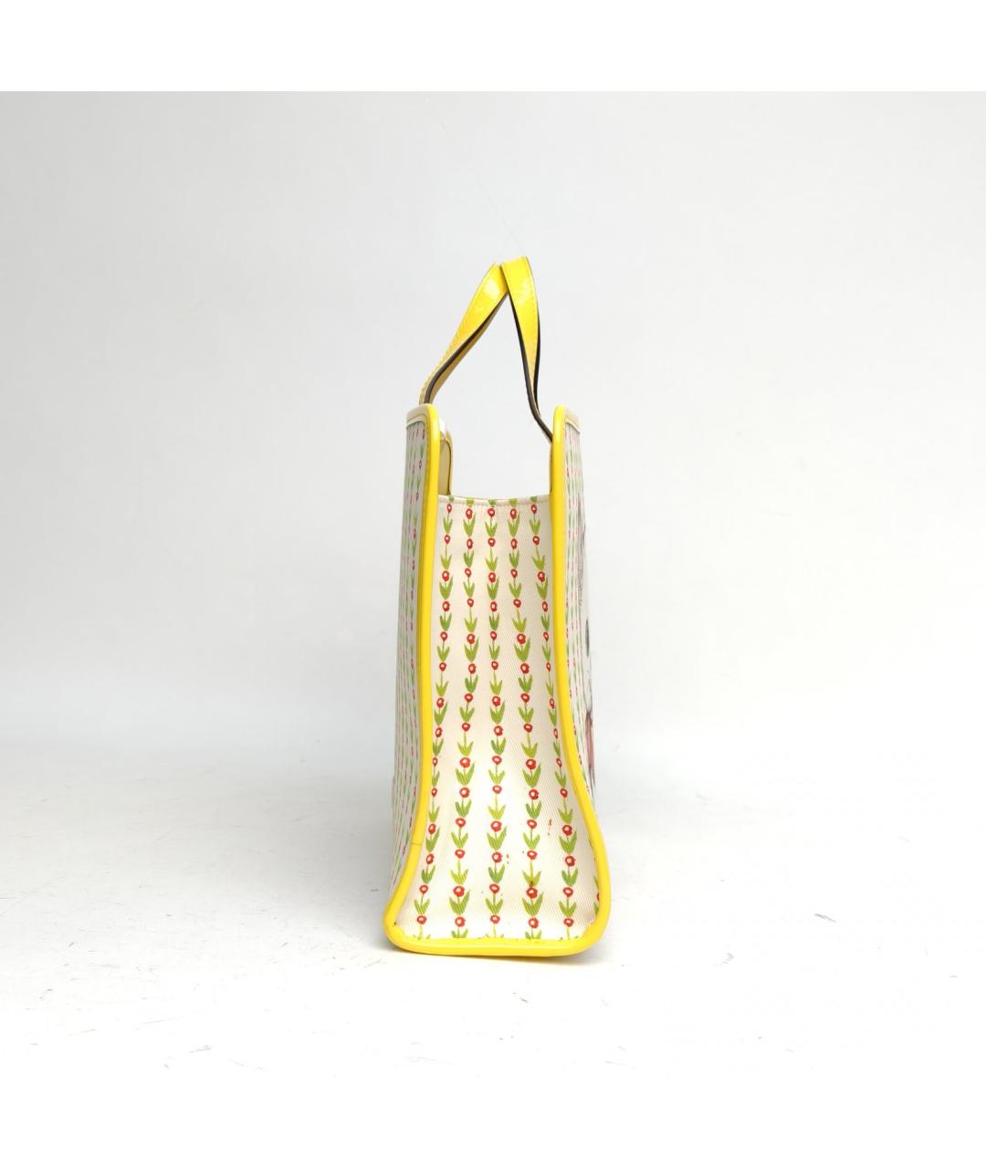 GUCCI Желтая сумка с короткими ручками, фото 5