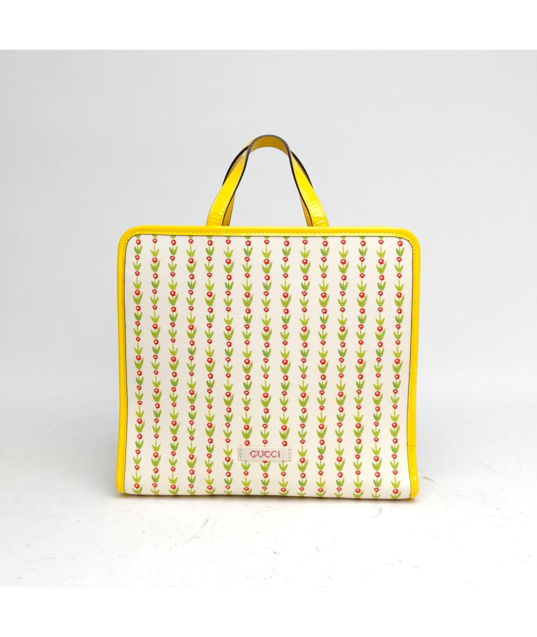 GUCCI Желтая сумка с короткими ручками, фото 4