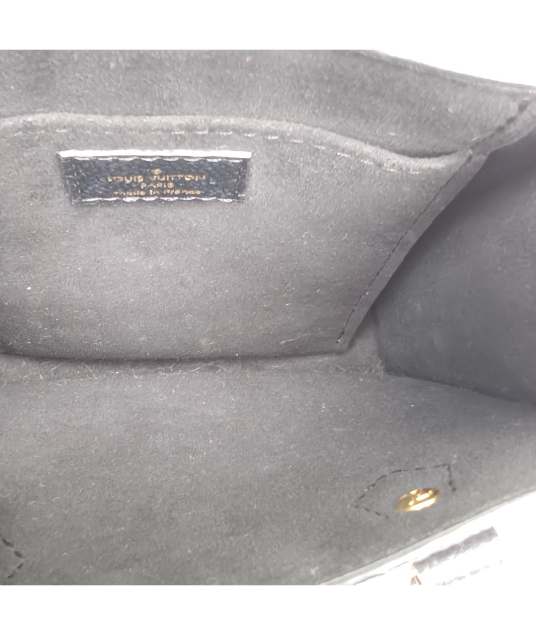 LOUIS VUITTON Черная кожаная сумка с короткими ручками, фото 7