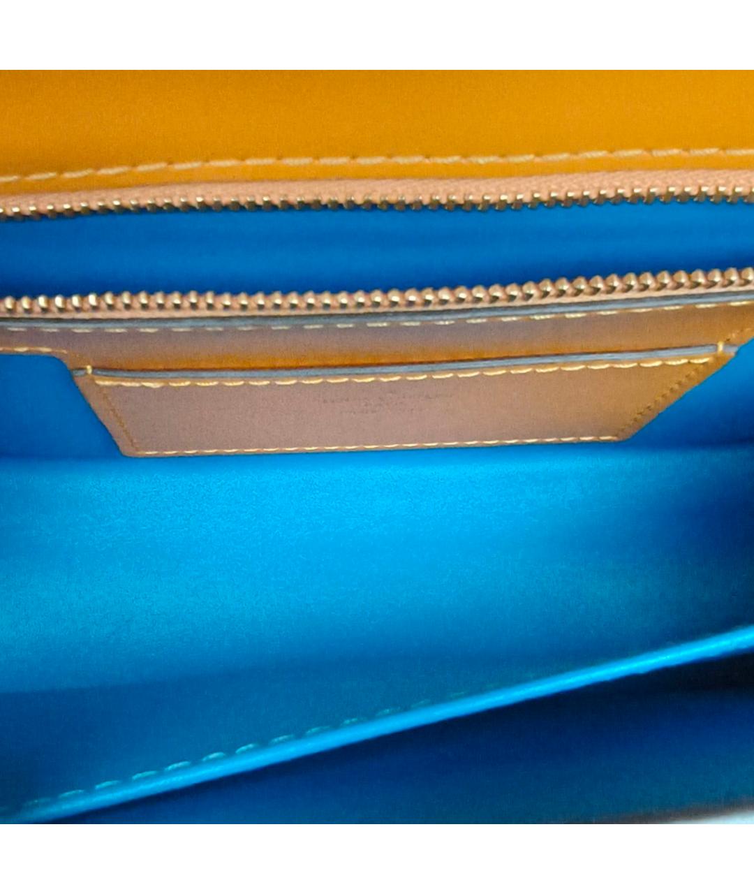 LOUIS VUITTON Оранжевая кожаная сумка через плечо, фото 7