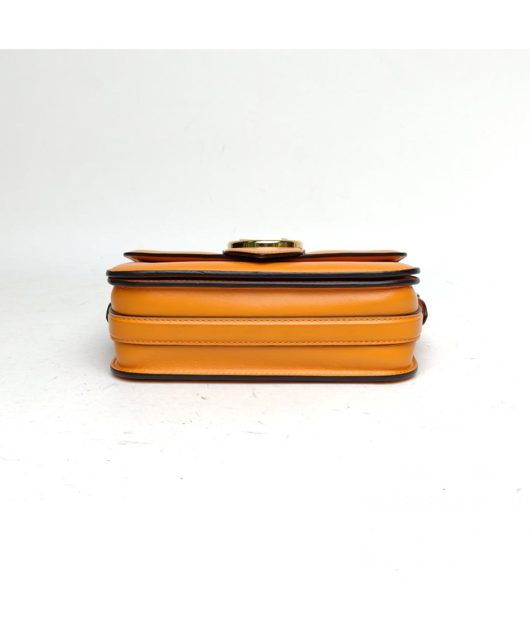 LOUIS VUITTON Оранжевая кожаная сумка через плечо, фото 6