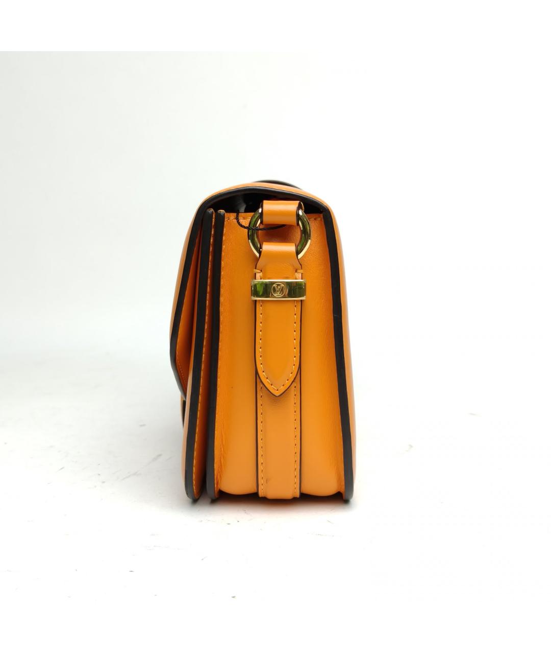 LOUIS VUITTON Оранжевая кожаная сумка через плечо, фото 3