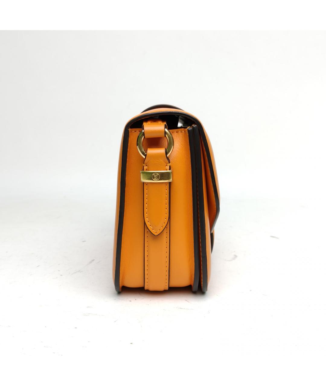 LOUIS VUITTON Оранжевая кожаная сумка через плечо, фото 5