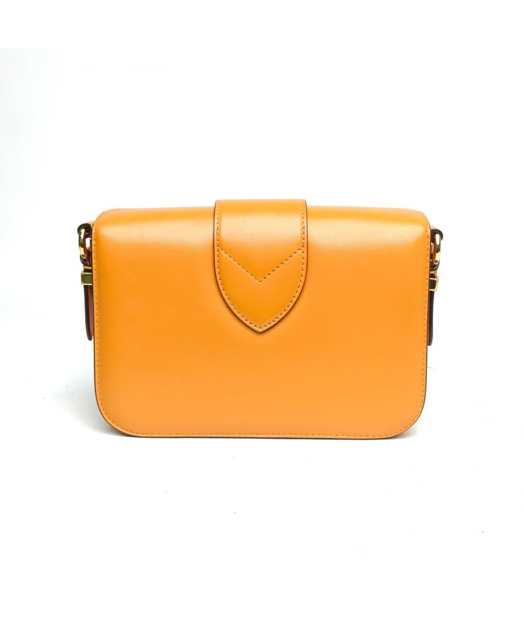 LOUIS VUITTON Оранжевая кожаная сумка через плечо, фото 4