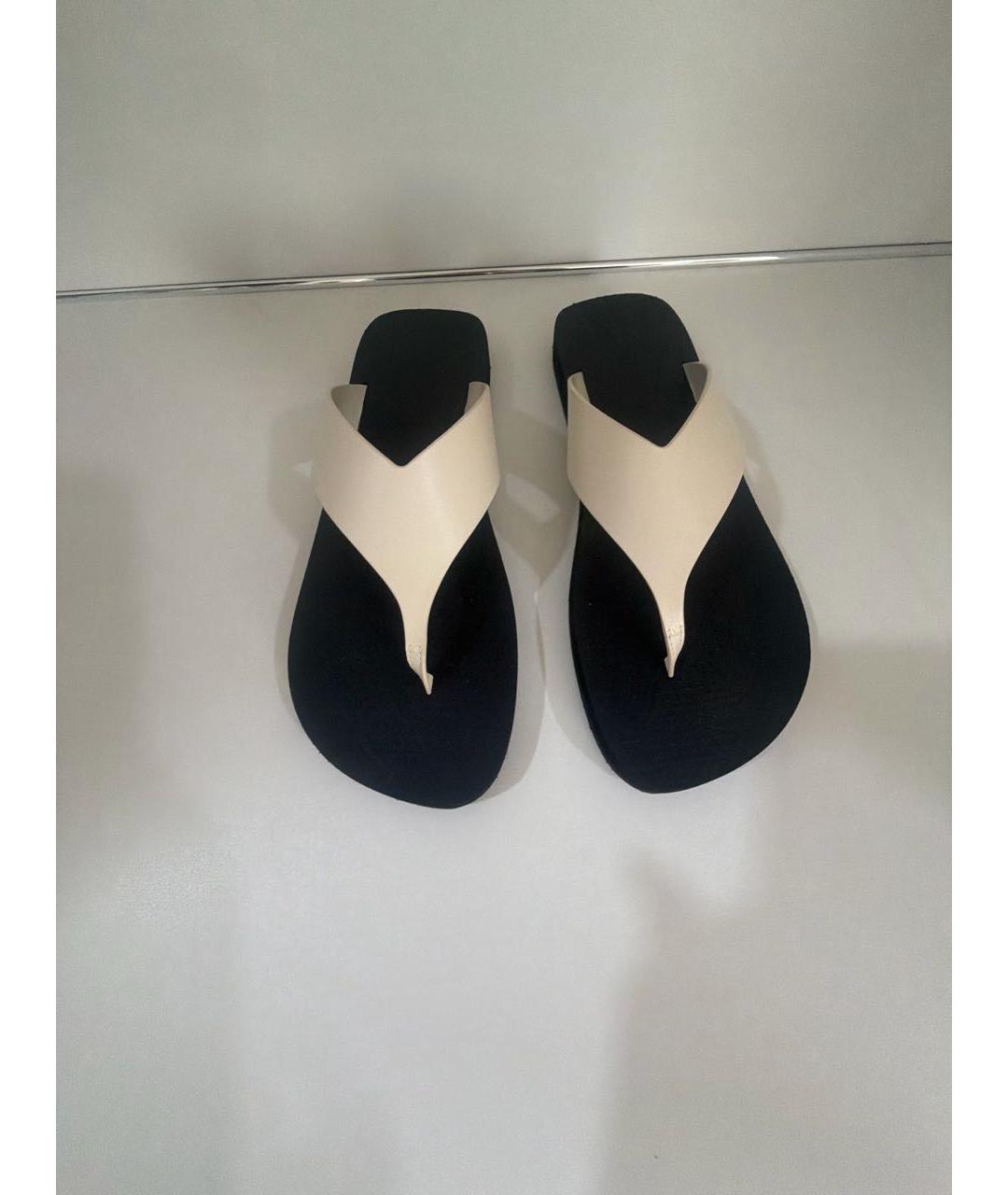 THE ROW Черные резиновые шлепанцы, фото 2