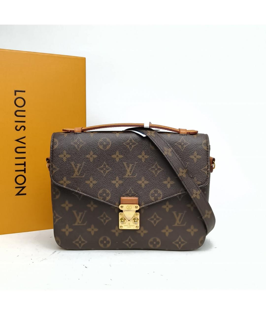LOUIS VUITTON Коричневая сумка через плечо, фото 9