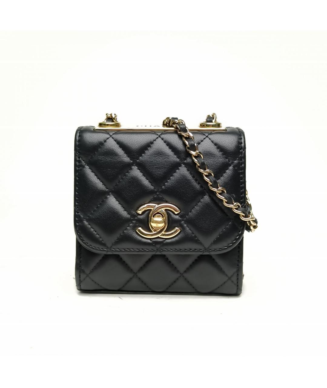 CHANEL Черная кожаная сумка через плечо, фото 2