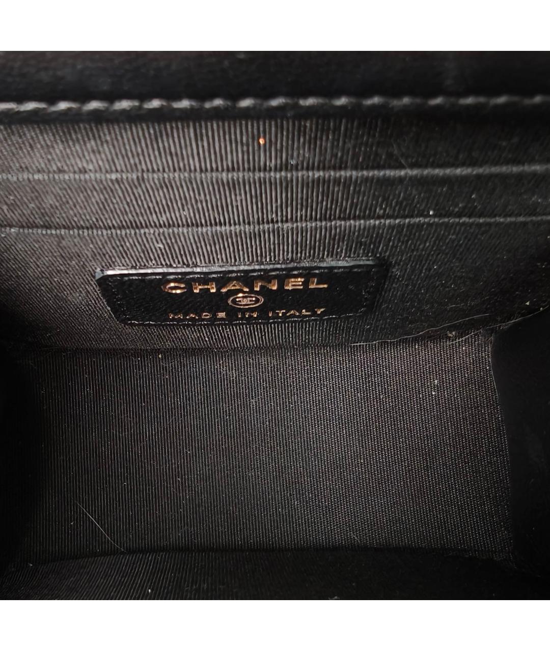 CHANEL Черная кожаная сумка через плечо, фото 8