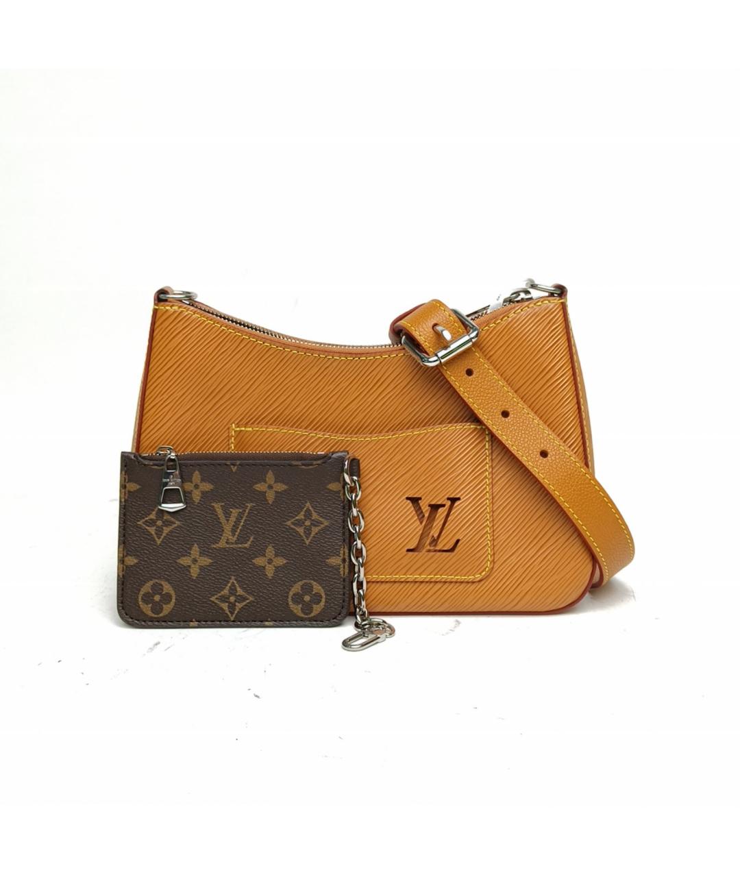 LOUIS VUITTON Оранжевая кожаная сумка через плечо, фото 2