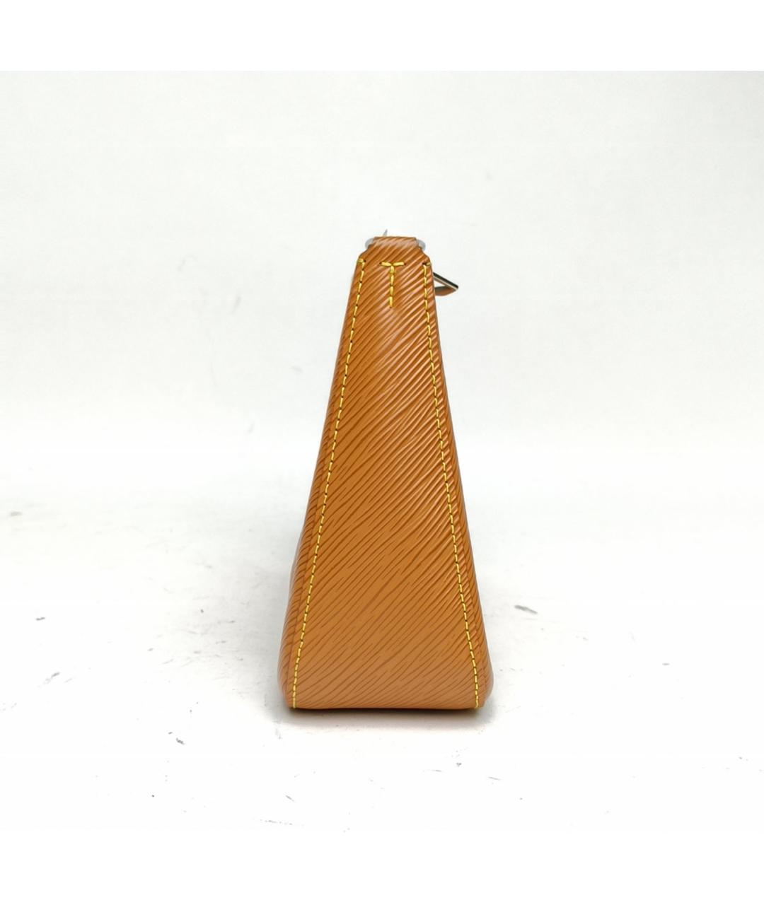 LOUIS VUITTON Оранжевая кожаная сумка через плечо, фото 3