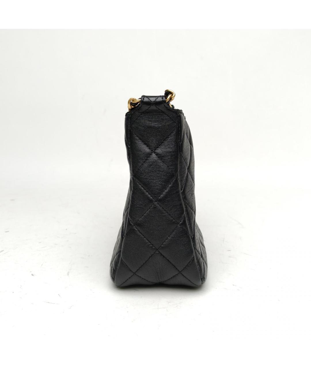 CHANEL Черная кожаная сумка через плечо, фото 5