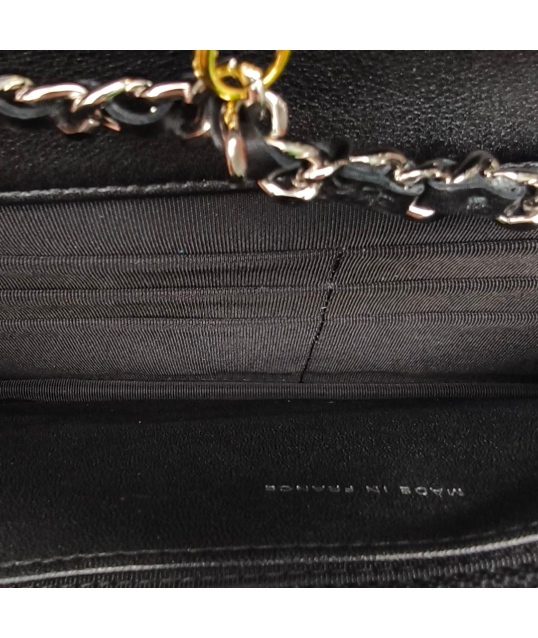 CHANEL Черная сумка через плечо из лакированной кожи, фото 7