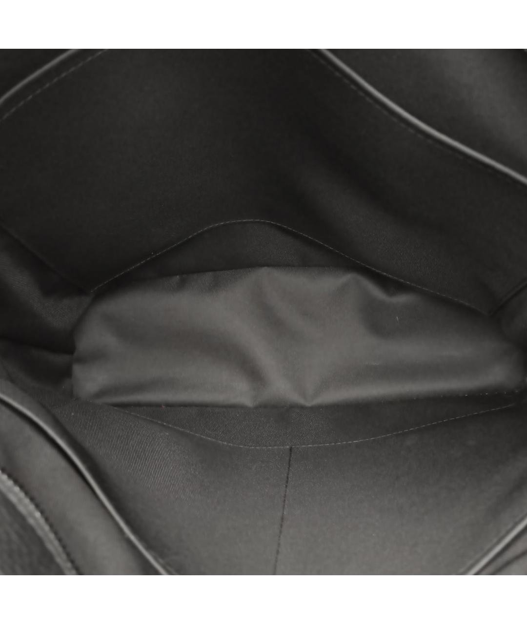 LOUIS VUITTON Черная кожаная сумка тоут, фото 7