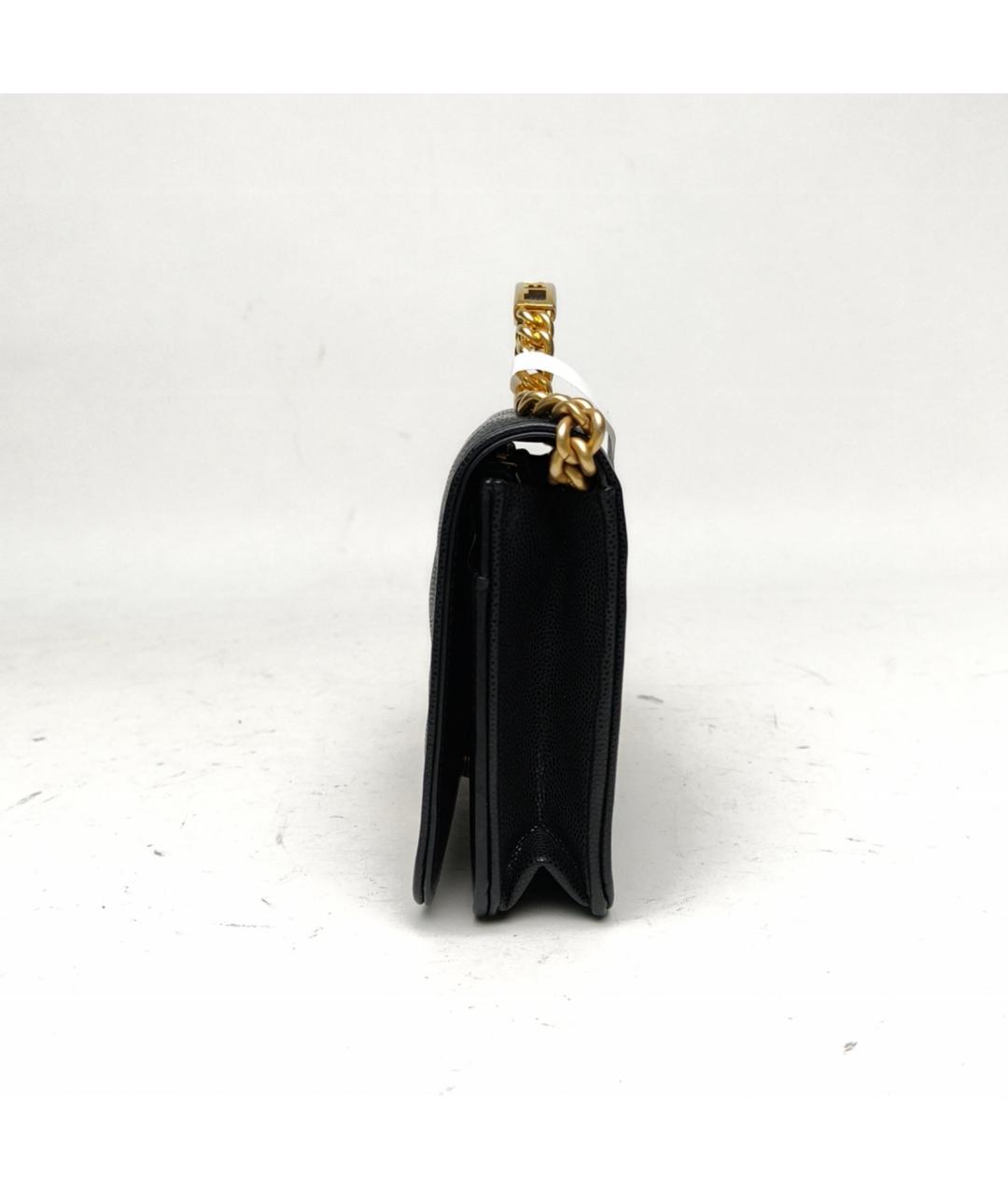CHANEL Черная кожаная сумка через плечо, фото 3