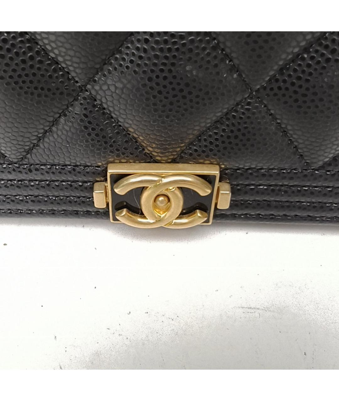 CHANEL Черная кожаная сумка через плечо, фото 8