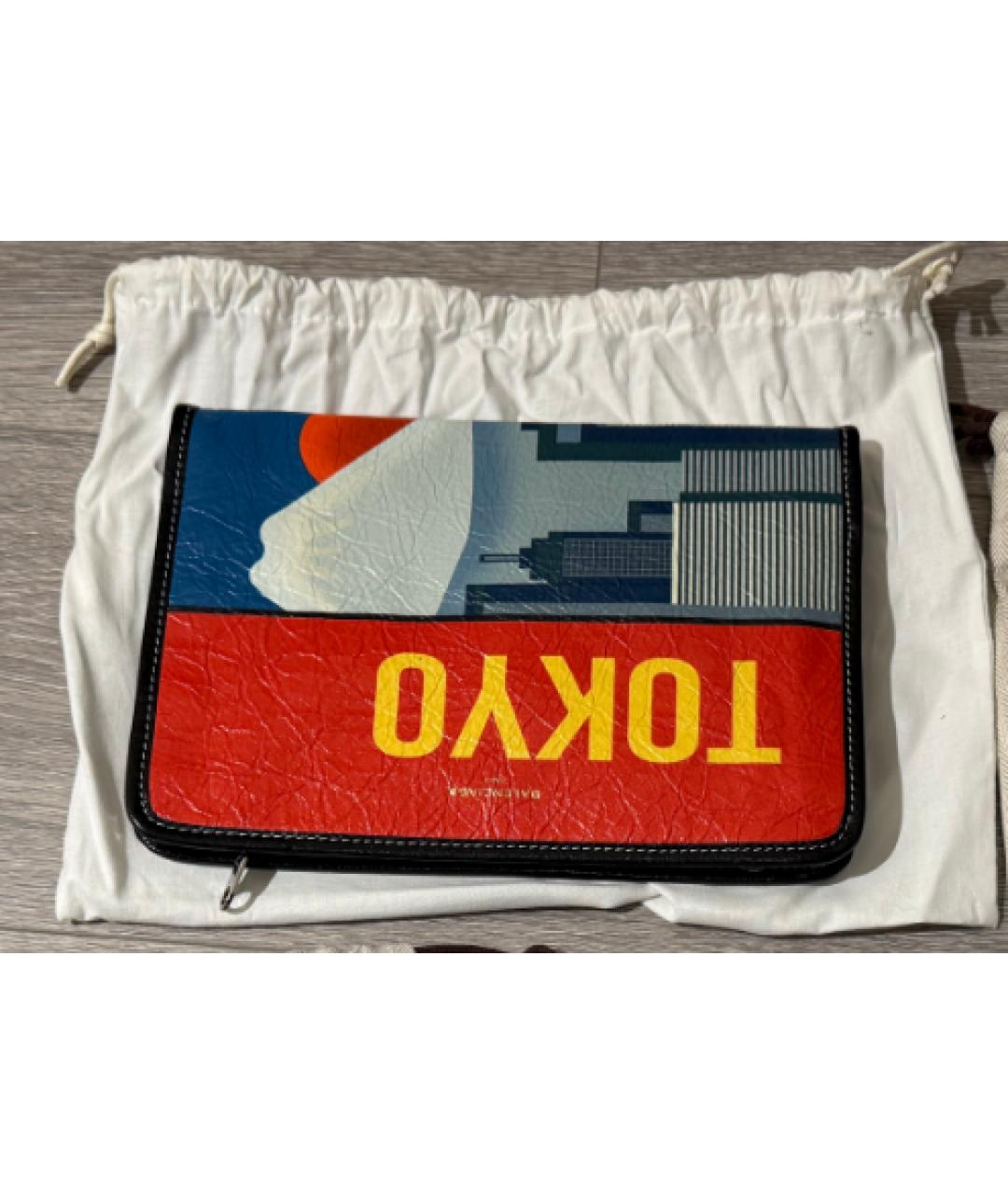 BALENCIAGA Мульти кожаная сумка с короткими ручками, фото 8