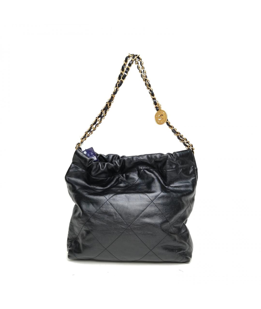CHANEL Черная кожаная сумка через плечо, фото 4