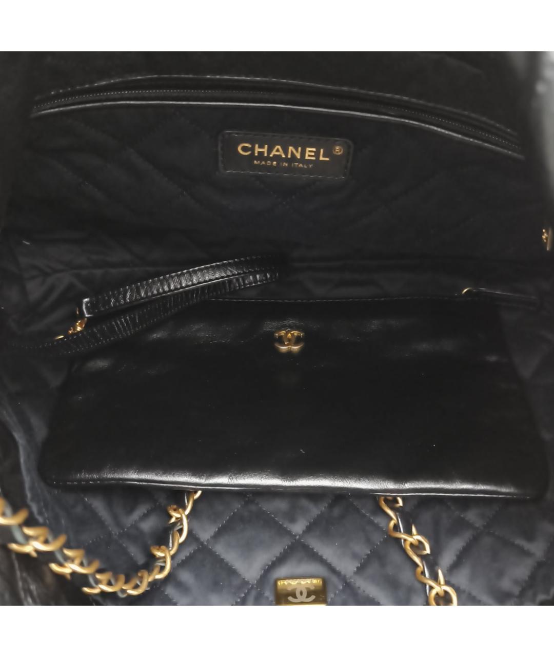 CHANEL Черная кожаная сумка через плечо, фото 7