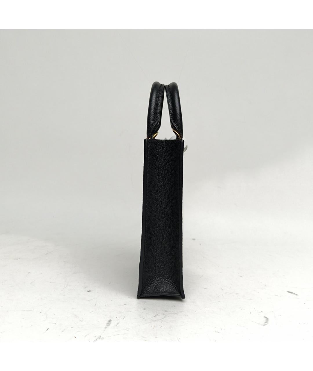 LOUIS VUITTON Черная кожаная сумка через плечо, фото 3