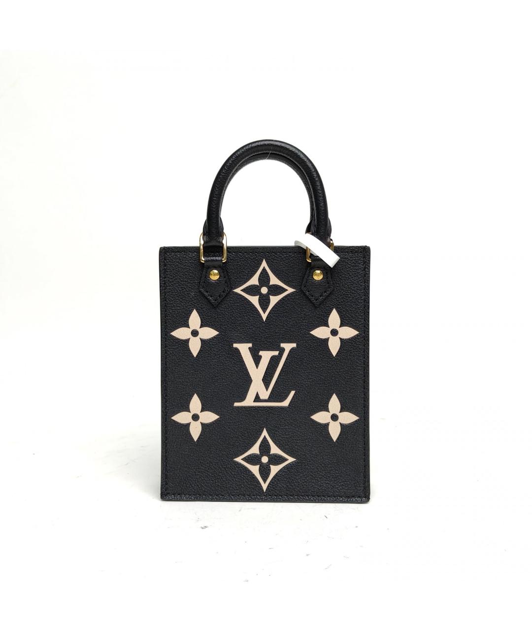 LOUIS VUITTON Черная кожаная сумка через плечо, фото 4